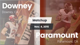 Matchup: Downey  vs. Paramount  2016