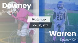 Matchup: Downey  vs. Warren  2017