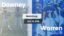 Matchup: Downey  vs. Warren  2018