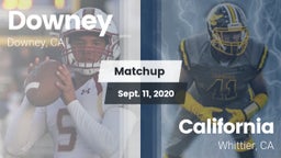 Matchup: Downey  vs. California  2020