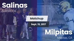 Matchup: Salinas  vs. Milpitas  2017