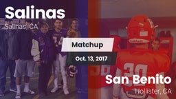 Matchup: Salinas  vs. San Benito  2017