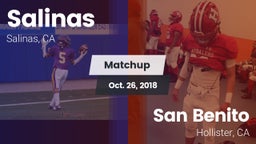 Matchup: Salinas  vs. San Benito  2018