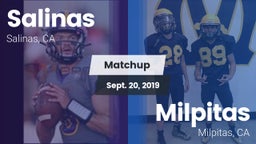 Matchup: Salinas  vs. Milpitas  2019