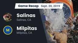 Recap: Salinas  vs. Milpitas  2019