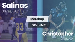 Matchup: Salinas  vs. Christopher  2019