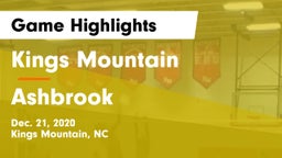Kings Mountain  vs Ashbrook Game Highlights - Dec. 21, 2020