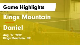 Kings Mountain  vs Daniel Game Highlights - Aug. 27, 2022