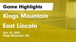 Kings Mountain  vs East Lincoln  Game Highlights - Oct. 25, 2022