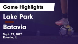 Lake Park  vs Batavia Game Highlights - Sept. 29, 2022