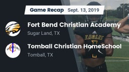 Recap: Fort Bend Christian Academy vs. Tomball Christian HomeSchool  2019