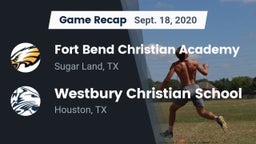 Recap: Fort Bend Christian Academy vs. Westbury Christian School 2020