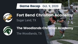 Recap: Fort Bend Christian Academy vs. The Woodlands Christian Academy  2020