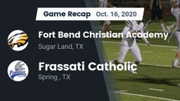 Recap: Fort Bend Christian Academy vs. Frassati Catholic  2020