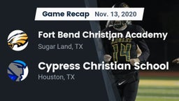 Recap: Fort Bend Christian Academy vs. Cypress Christian School 2020