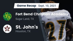Recap: Fort Bend Christian Academy vs. St. John's  2021