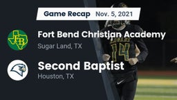 Recap: Fort Bend Christian Academy vs. Second Baptist  2021