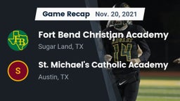 Recap: Fort Bend Christian Academy vs. St. Michael's Catholic Academy 2021
