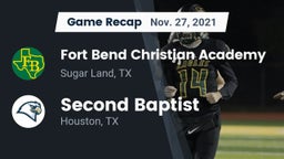 Recap: Fort Bend Christian Academy vs. Second Baptist  2021