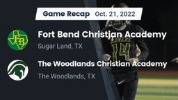 Recap: Fort Bend Christian Academy vs. The Woodlands Christian Academy  2022
