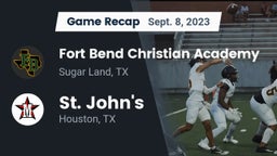 Recap: Fort Bend Christian Academy vs. St. John's  2023