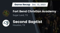 Recap: Fort Bend Christian Academy vs. Second Baptist  2023