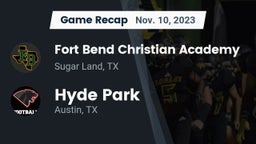 Recap: Fort Bend Christian Academy vs. Hyde Park  2023