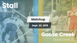 Matchup: Stall  vs. Goose Creek  2019