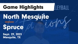 North Mesquite  vs Spruce  Game Highlights - Sept. 29, 2023