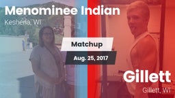 Matchup: Menominee Indian vs. Gillett  2017