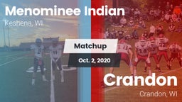 Matchup: Menominee Indian vs. Crandon  2020