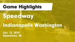 Speedway  vs Indianapolis Washington Game Highlights - Oct. 13, 2019