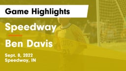 Speedway  vs Ben Davis  Game Highlights - Sept. 8, 2022