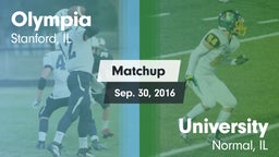 Matchup: Olympia  vs. University  2016
