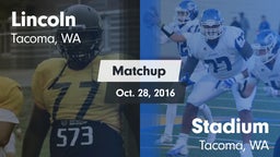 Matchup: Lincoln  vs. Stadium  2016