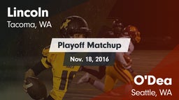 Matchup: Lincoln  vs. O'Dea  2016