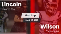 Matchup: Lincoln  vs. Wilson  2017