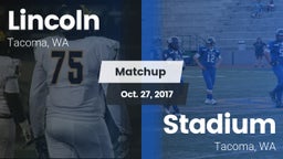Matchup: Lincoln  vs. Stadium  2017
