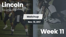 Matchup: Lincoln  vs. Week 11 2017