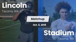 Matchup: Lincoln  vs. Stadium  2018