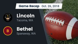 Recap: Lincoln  vs. Bethel  2018