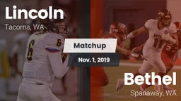 Matchup: Lincoln  vs. Bethel  2019