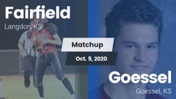 Matchup: Fairfield High Schoo vs. Goessel  2020