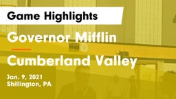 Governor Mifflin  vs Cumberland Valley  Game Highlights - Jan. 9, 2021