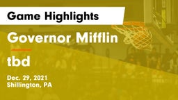 Governor Mifflin  vs tbd Game Highlights - Dec. 29, 2021