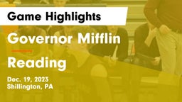 Governor Mifflin   vs Reading  Game Highlights - Dec. 19, 2023