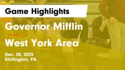 Governor Mifflin   vs West York Area  Game Highlights - Dec. 28, 2023