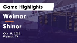 Weimar  vs Shiner  Game Highlights - Oct. 17, 2023