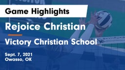 Rejoice Christian  vs Victory Christian School Game Highlights - Sept. 7, 2021