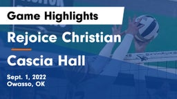 Rejoice Christian  vs Cascia Hall  Game Highlights - Sept. 1, 2022